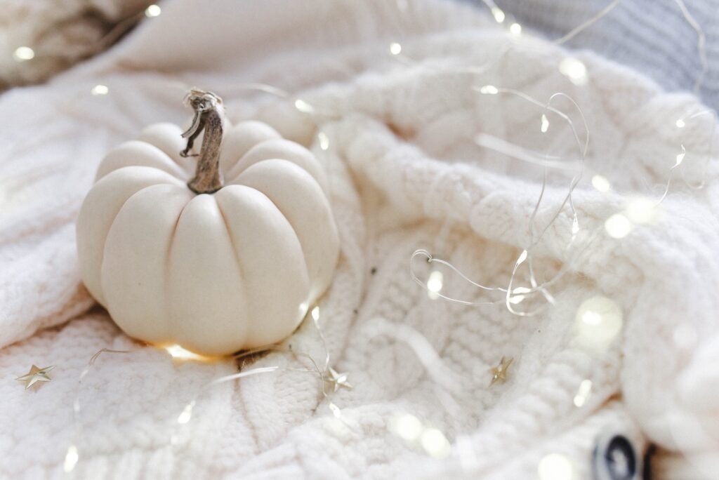 small white pumpkin