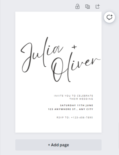 White Minimalist Modern Calligraphy Wedding Invitation - Canva