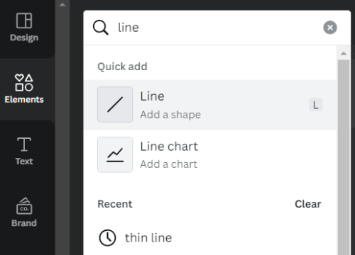 How to edit a line in Canva